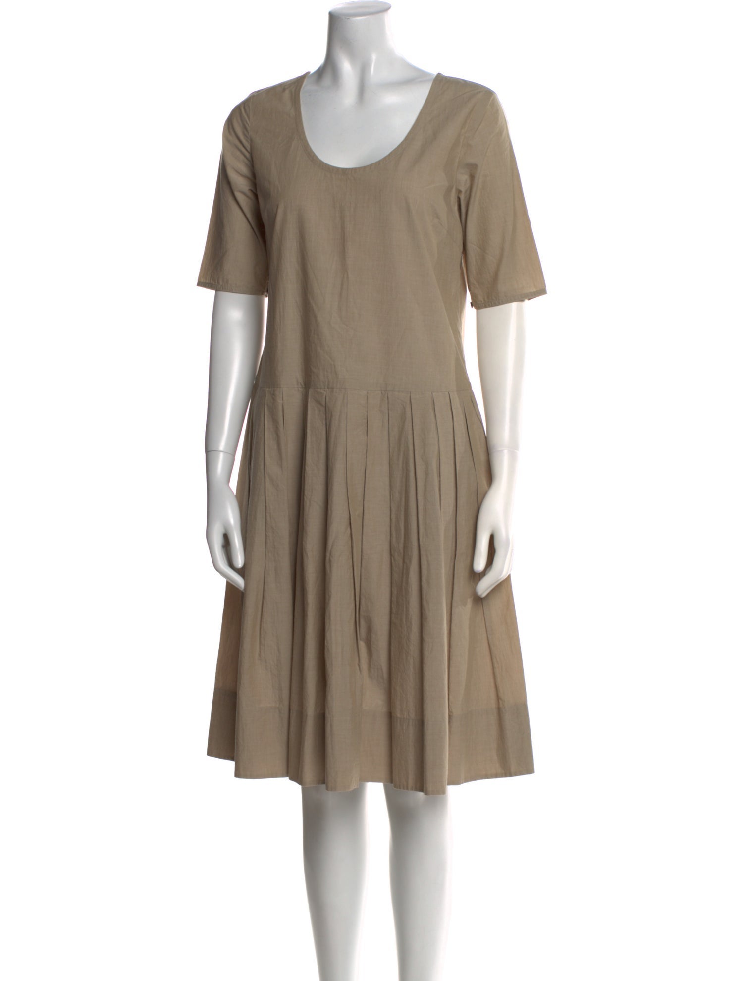 Margaret Howell Scoop Neck Knee-Length Dress