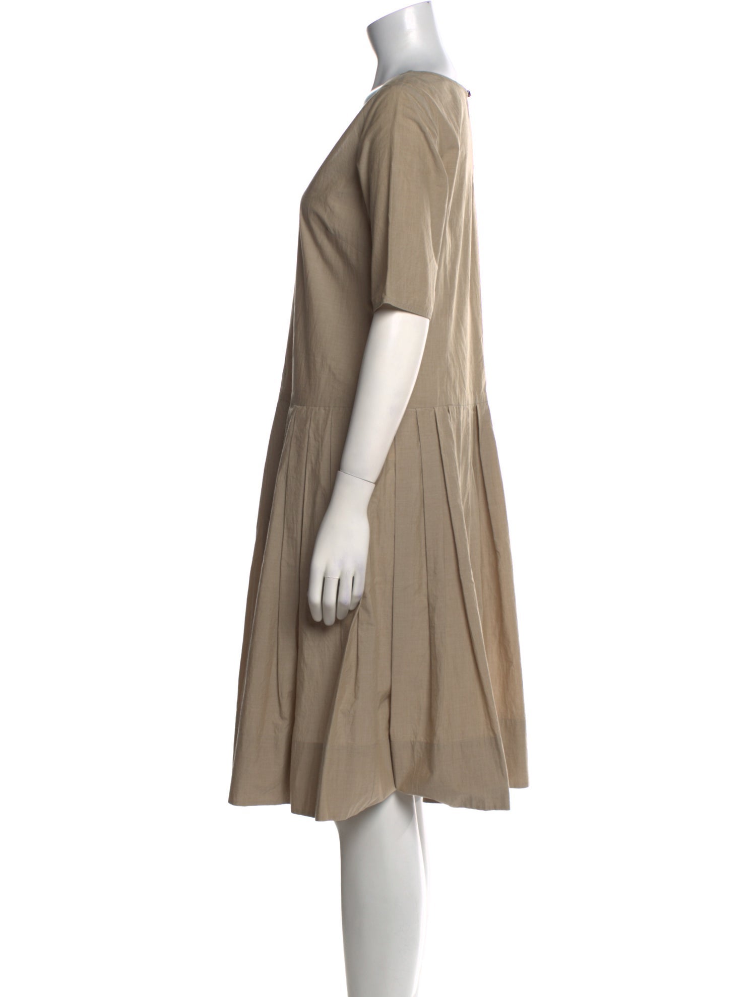 Margaret Howell Scoop Neck Knee-Length Dress