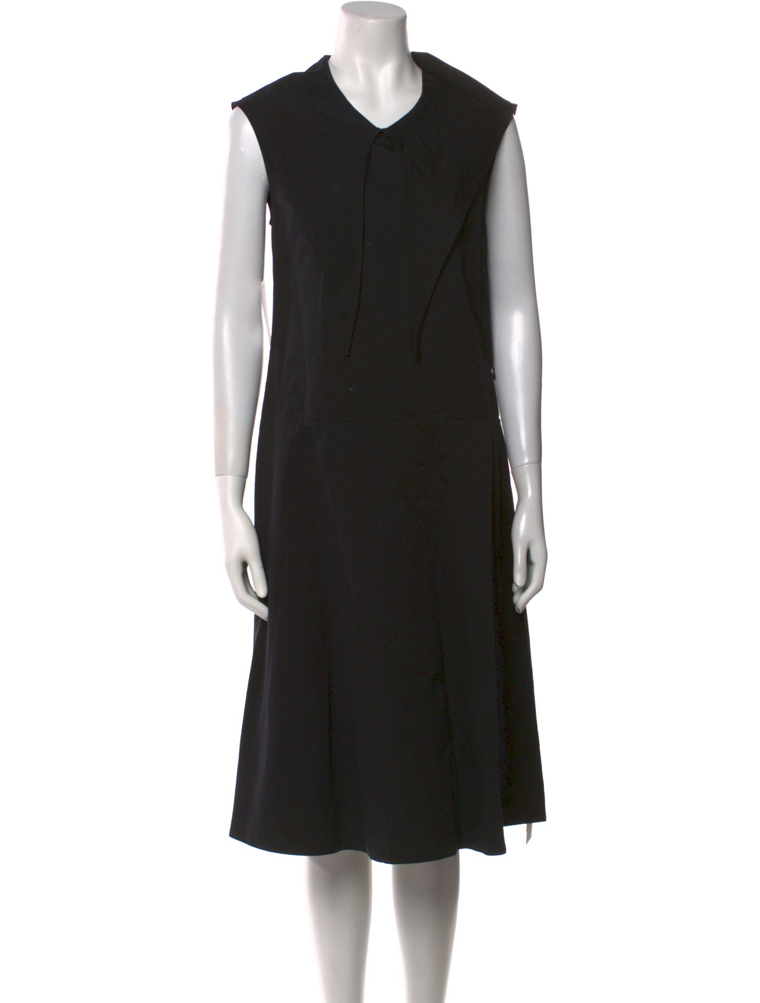 Margaret Howell V-Neck Midi Length Dress