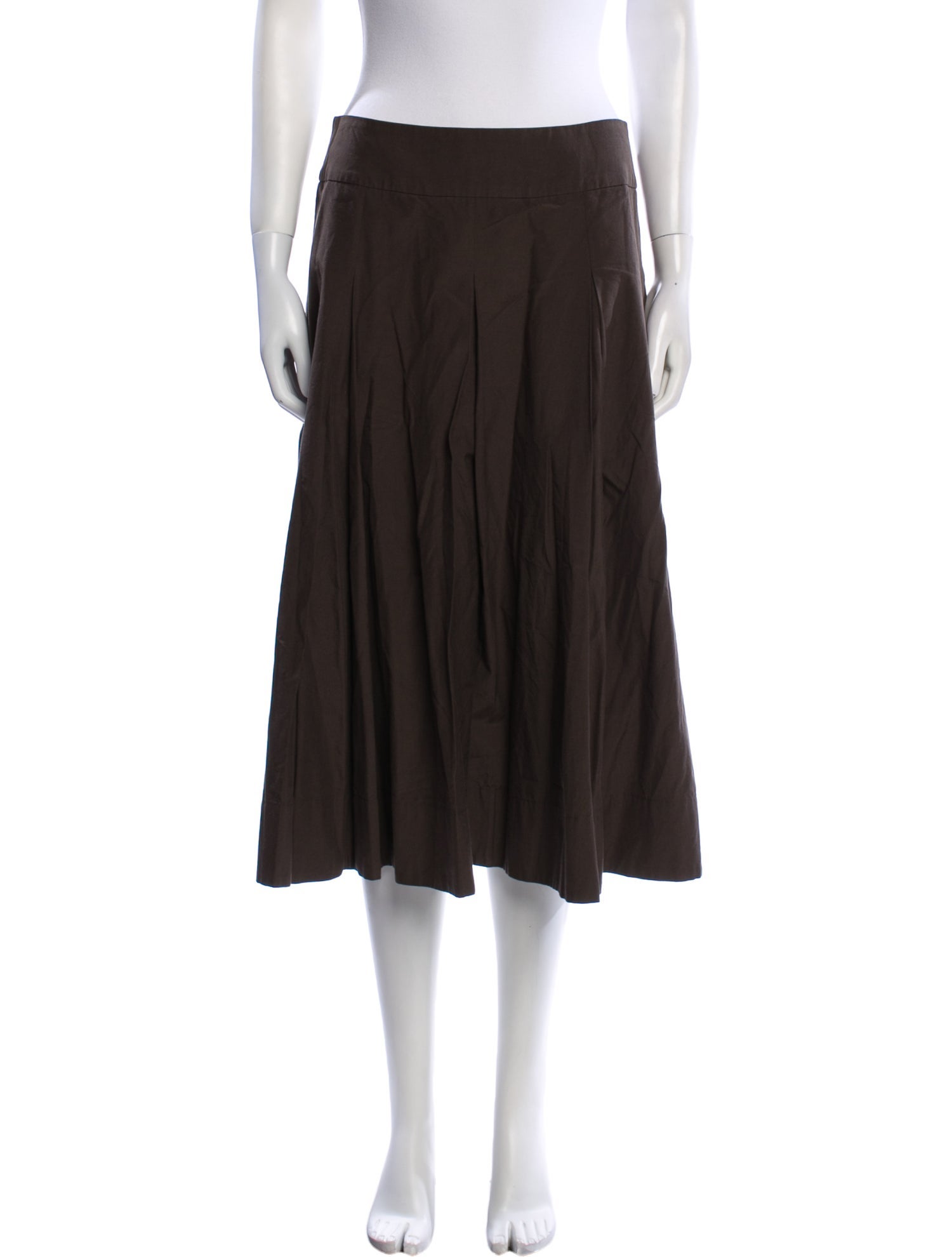 Margaret Howell Silk Knee-Length Skirt