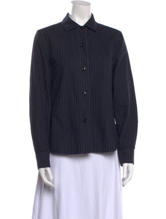 Margaret Howell Long Sleeve Button-Up Top