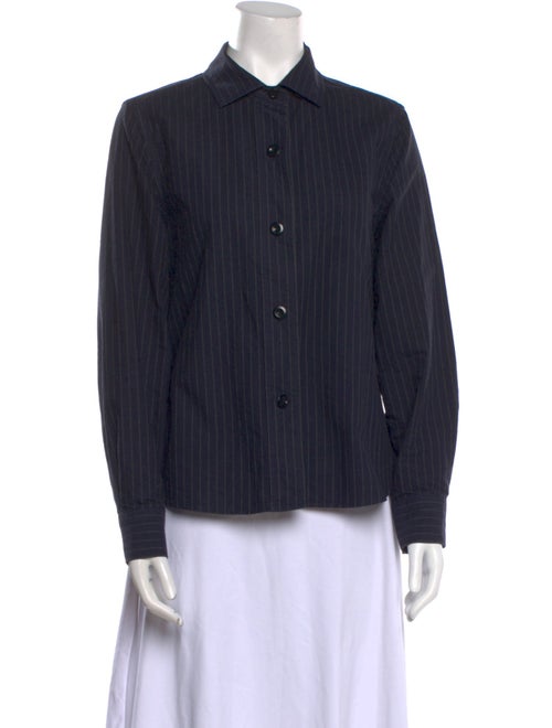 Margaret Howell Long Sleeve Button-Up Top