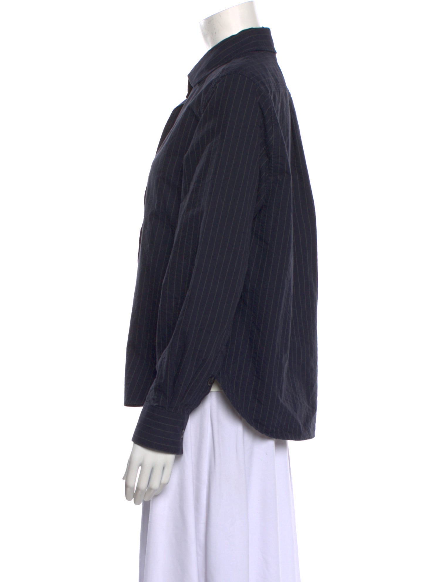 Margaret Howell Long Sleeve Button-Up Top