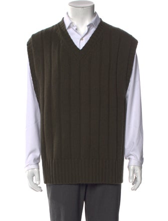 Margaret Howell Merino Wool V-Neck Henley