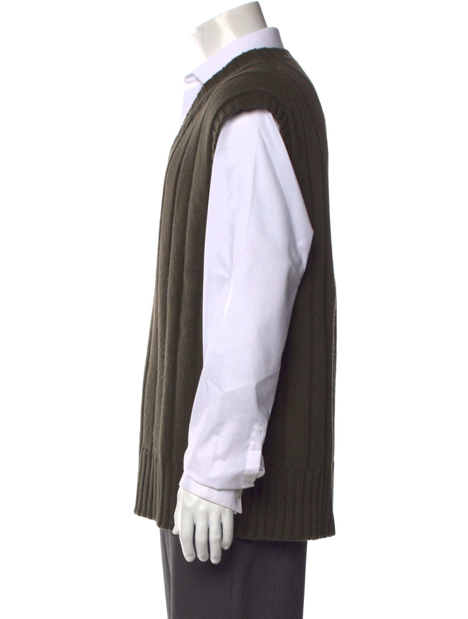 Margaret Howell Merino Wool V-Neck Henley