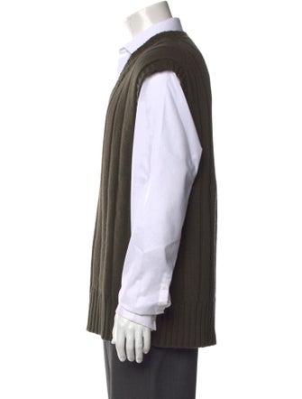 Margaret Howell Merino Wool V-Neck Henley