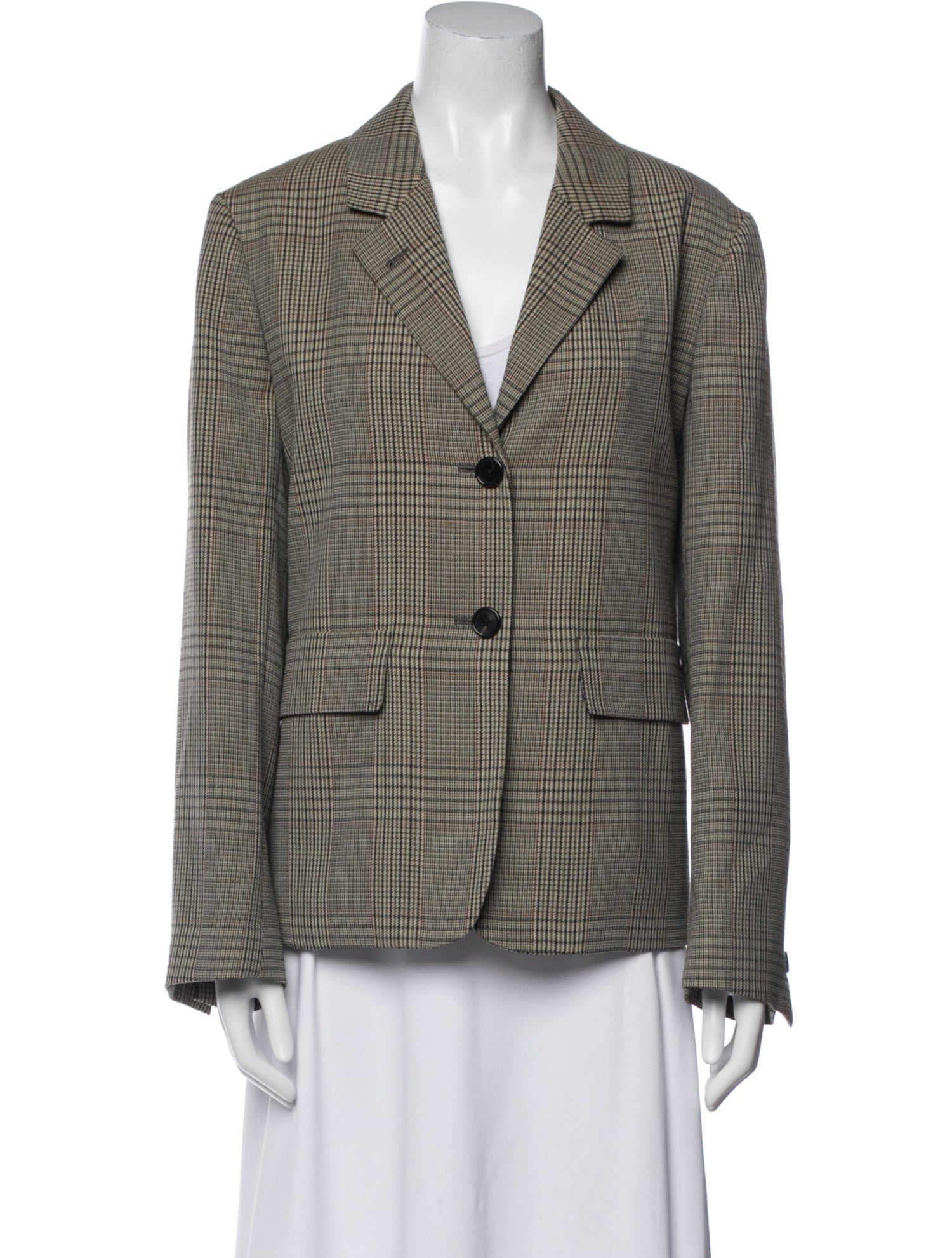 Margaret Howell Wool Plaid Print Blazer w/ Tags