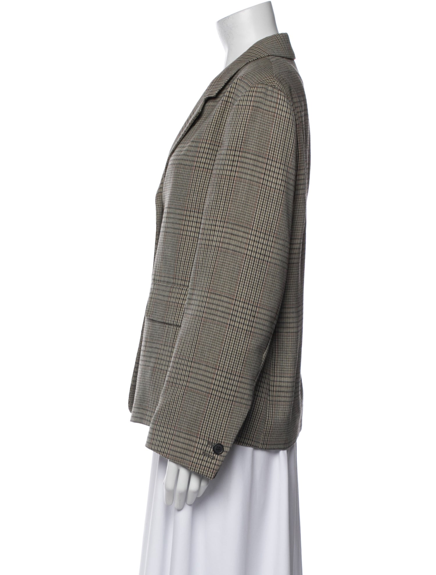 Margaret Howell Wool Plaid Print Blazer w/ Tags