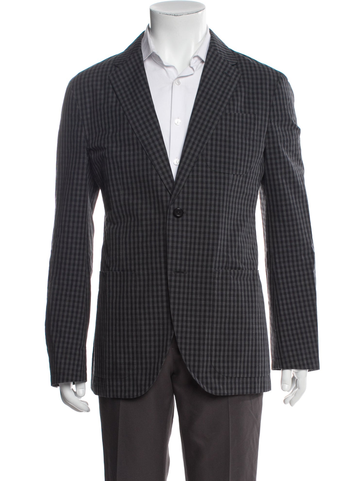 Margaret Howell Plaid Print Blazer