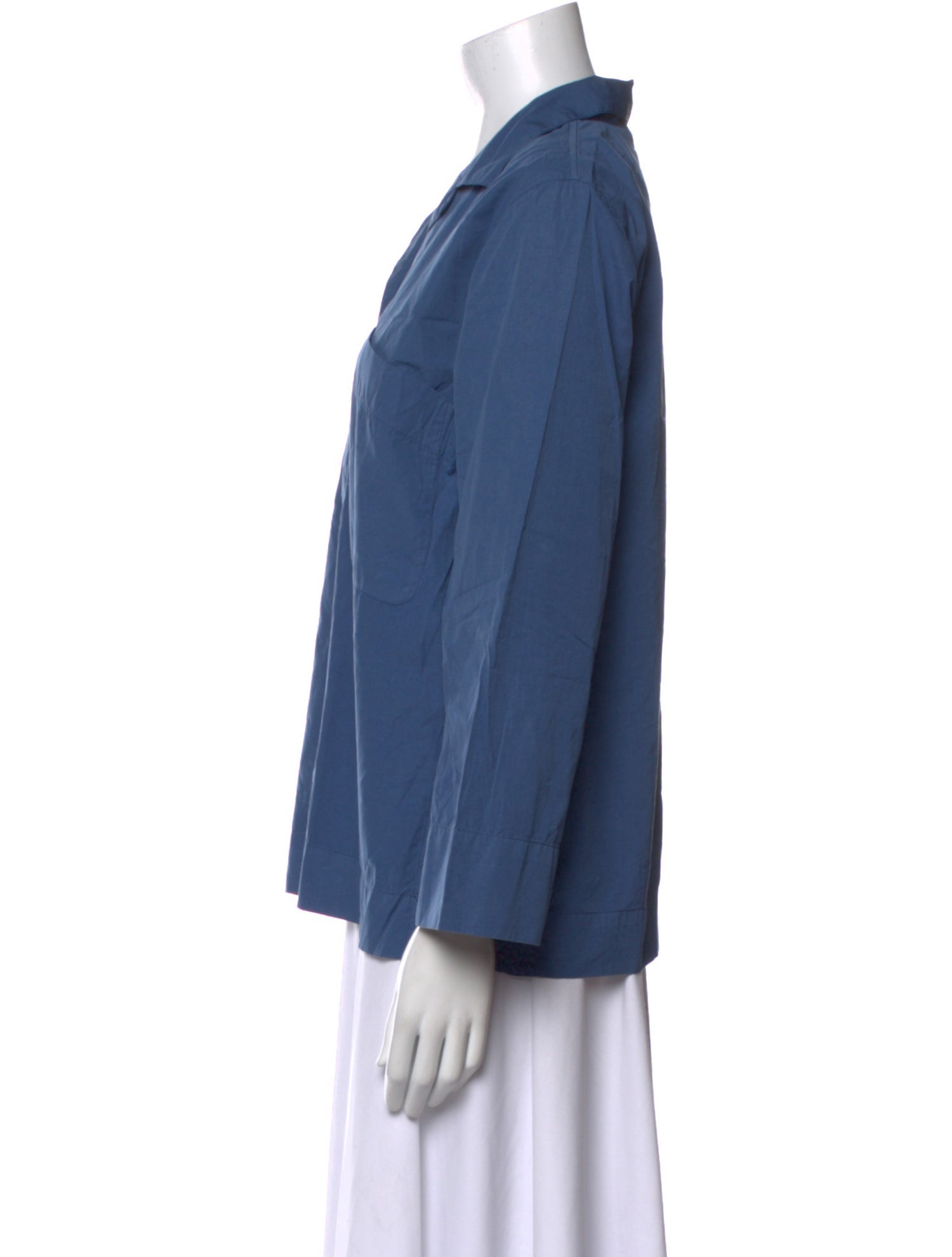 Margaret Howell Three-Quarter Sleeve Button-Up Top