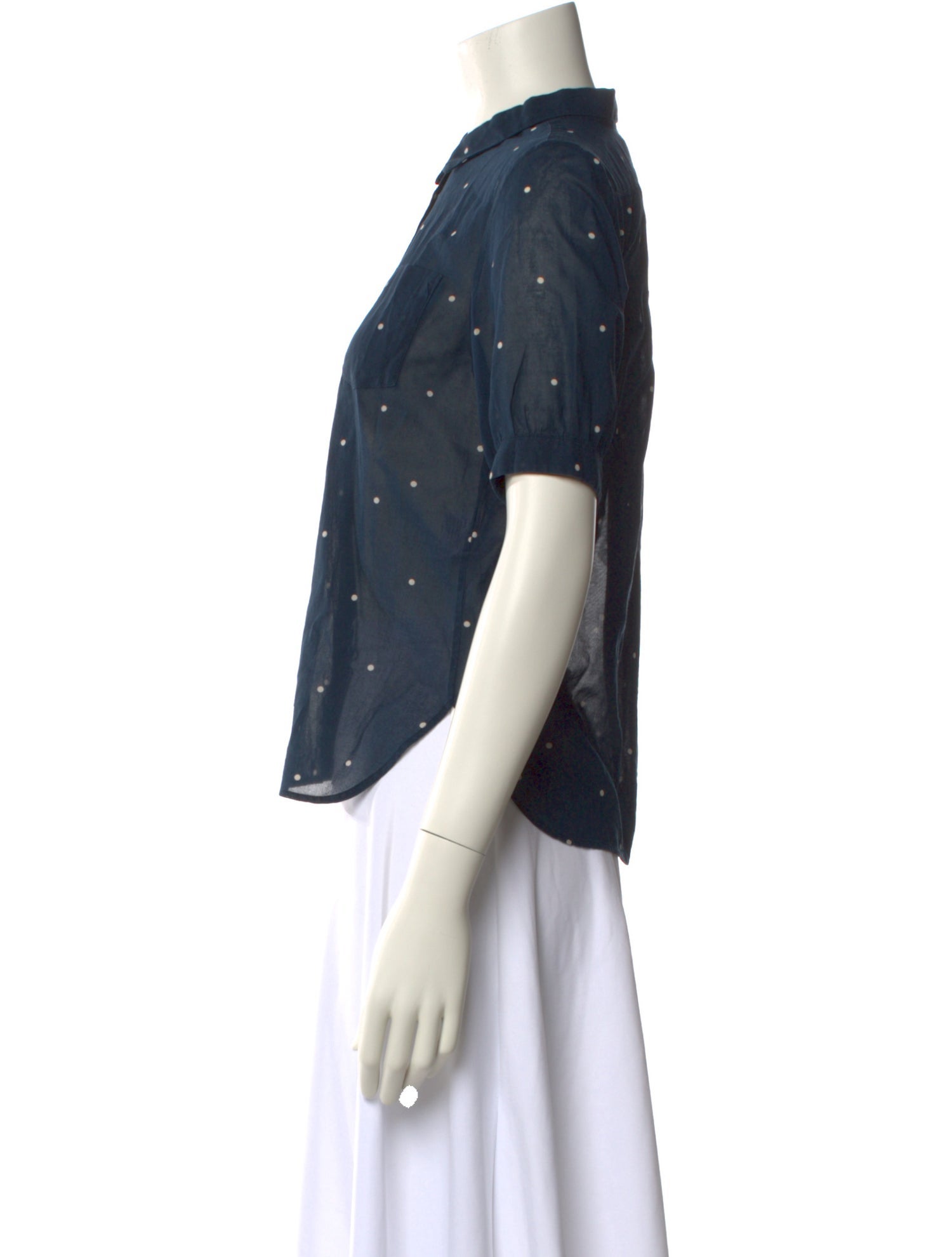 Margaret Howell Short Sleeve Button-Up Top