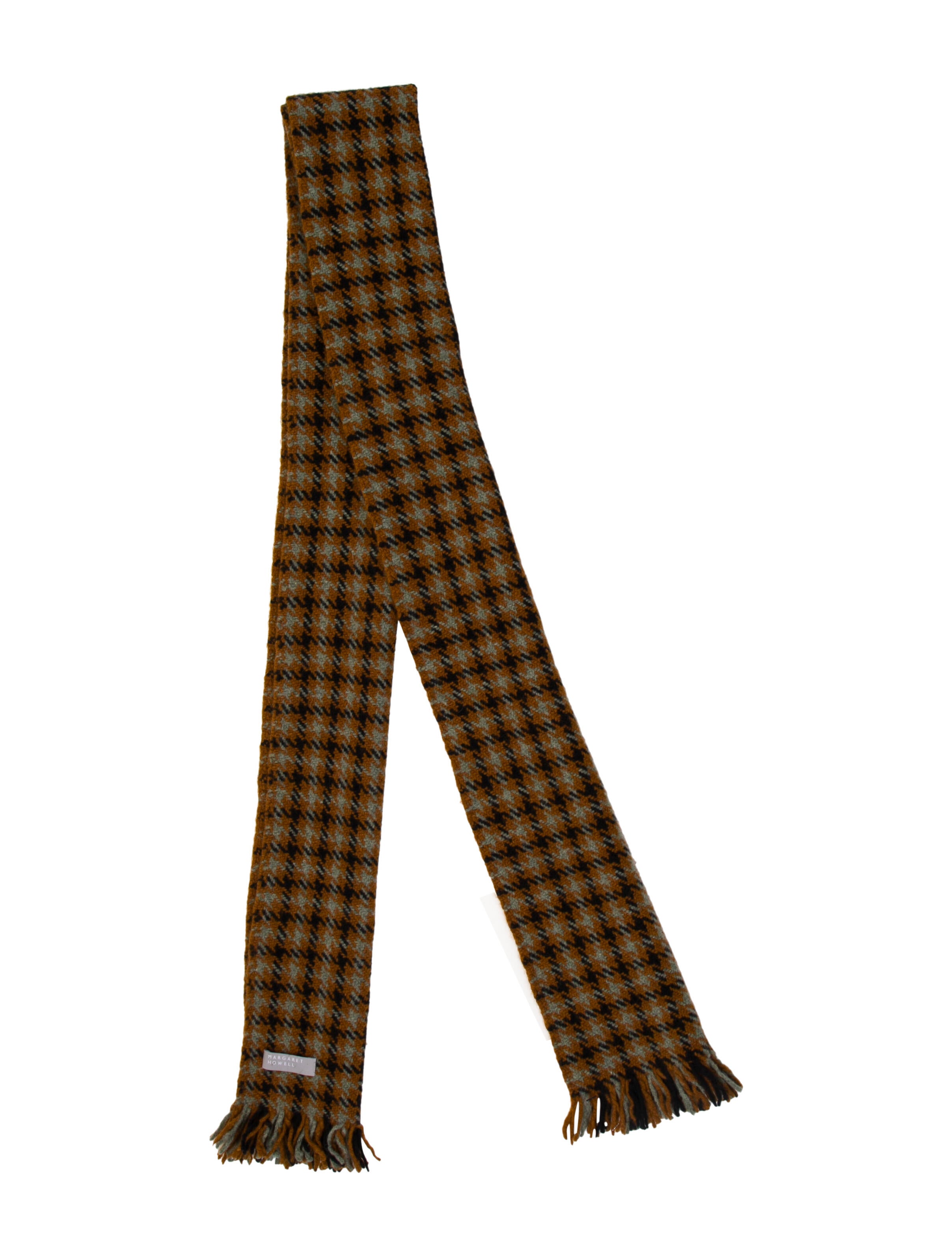 Margaret Howell Houndstooth Print Scarf
