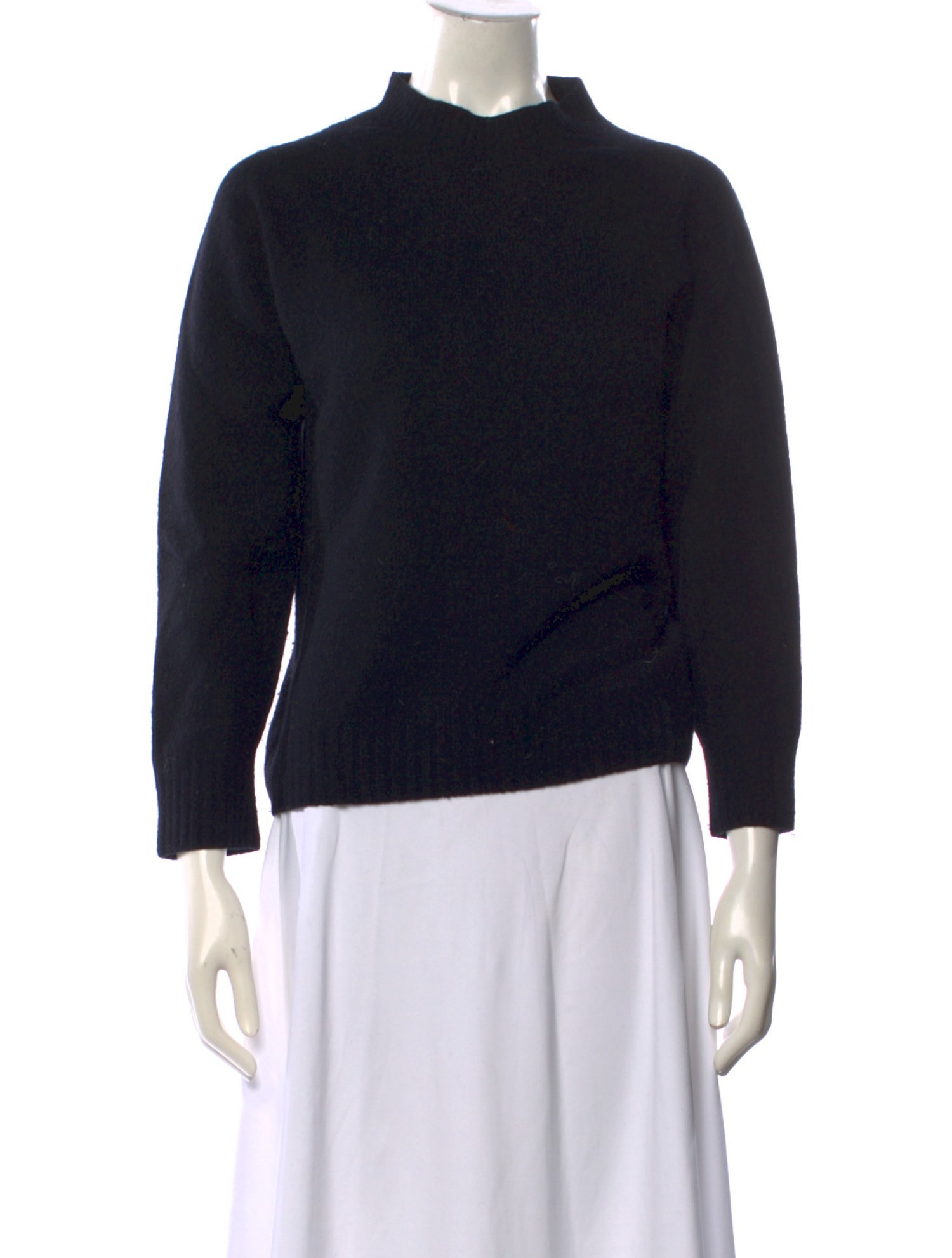 Margaret Howell Merino Wool Mock Neck Sweater