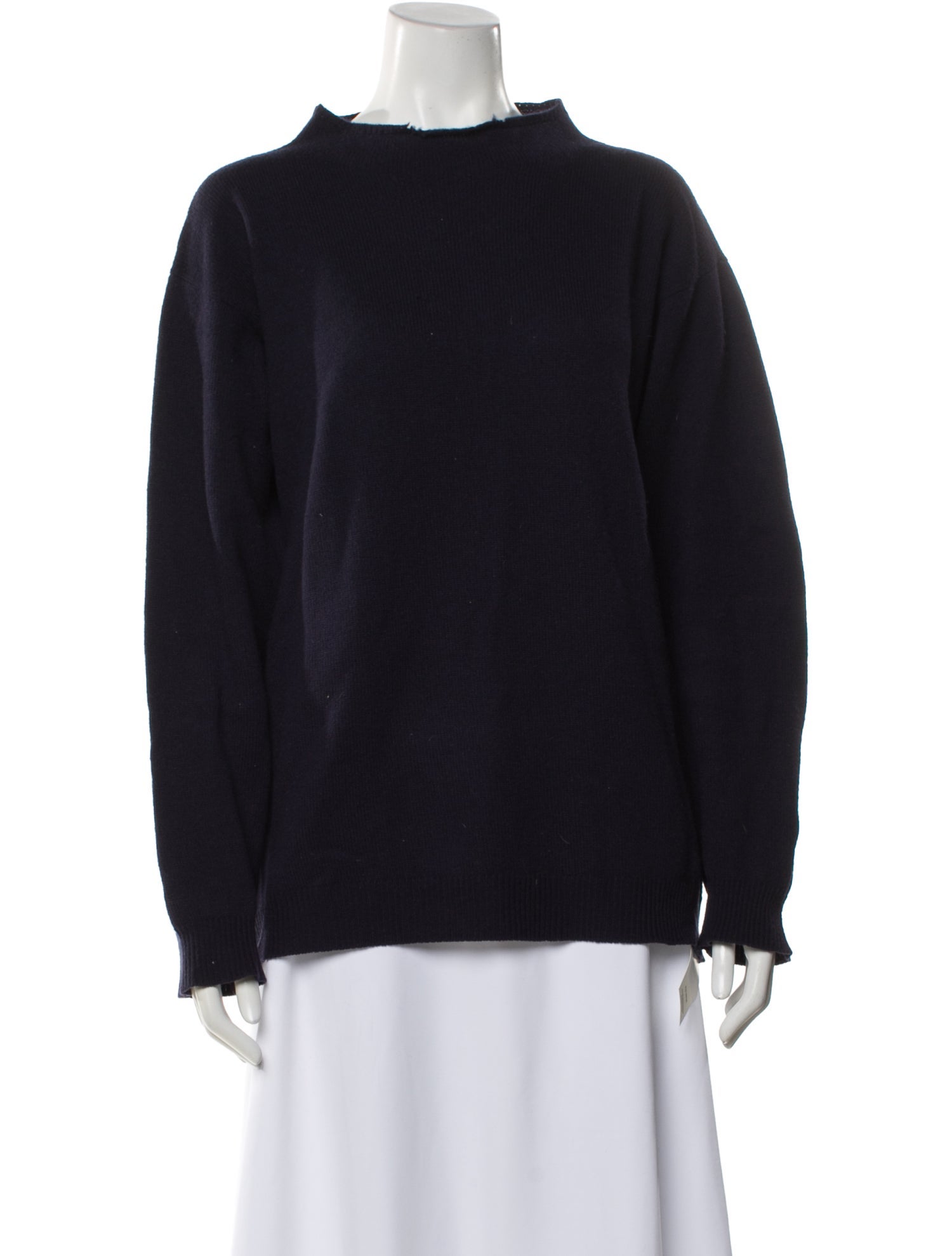 Margaret Howell Merino Wool Mock Neck Sweater