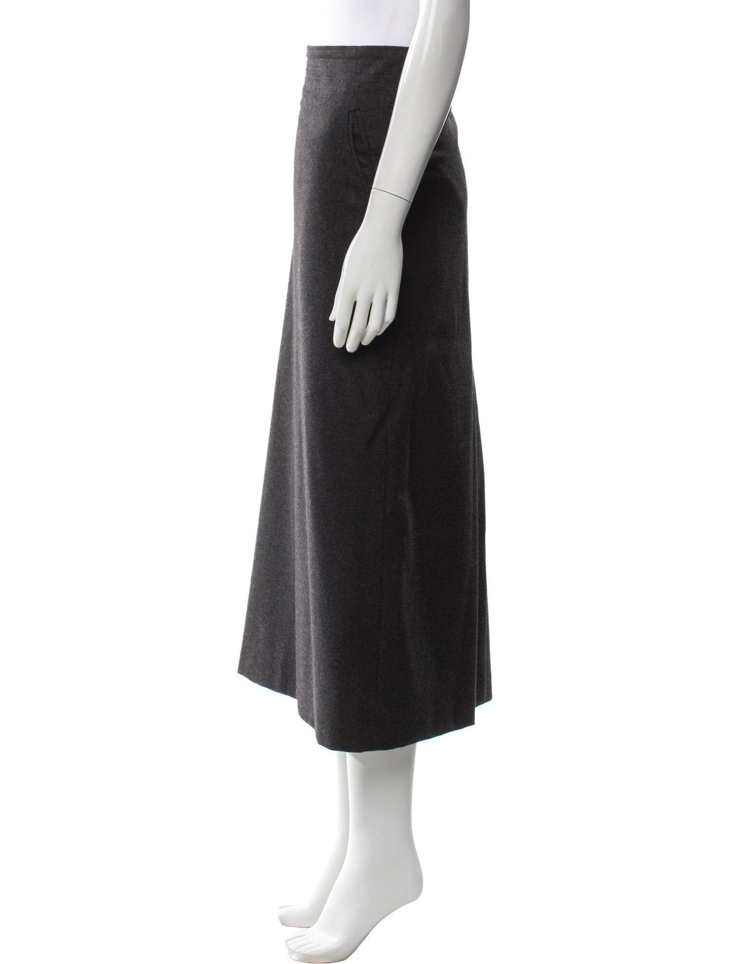 Margaret Howell Wool Midi Length Skirt