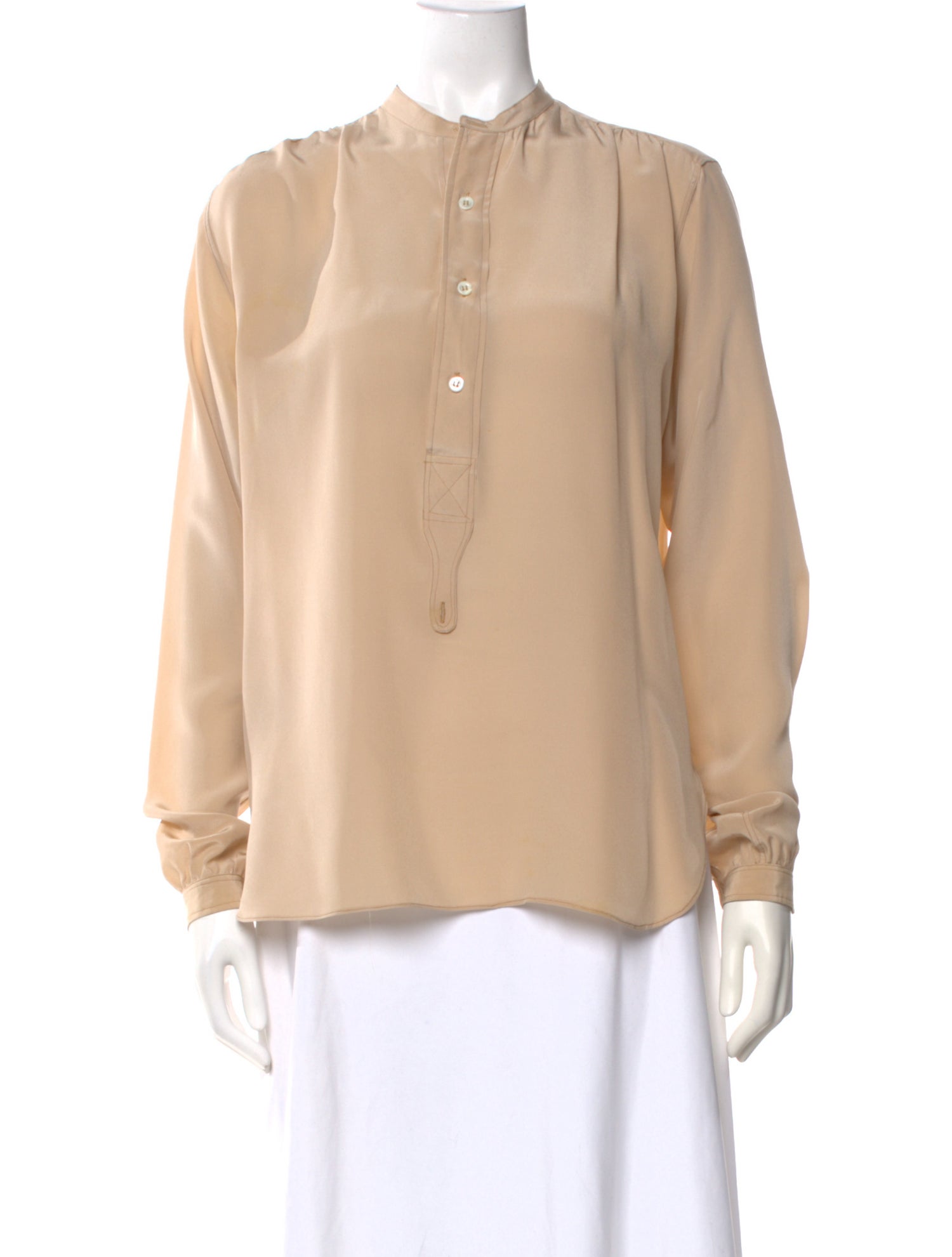 Margaret Howell Silk Long Sleeve Blouse