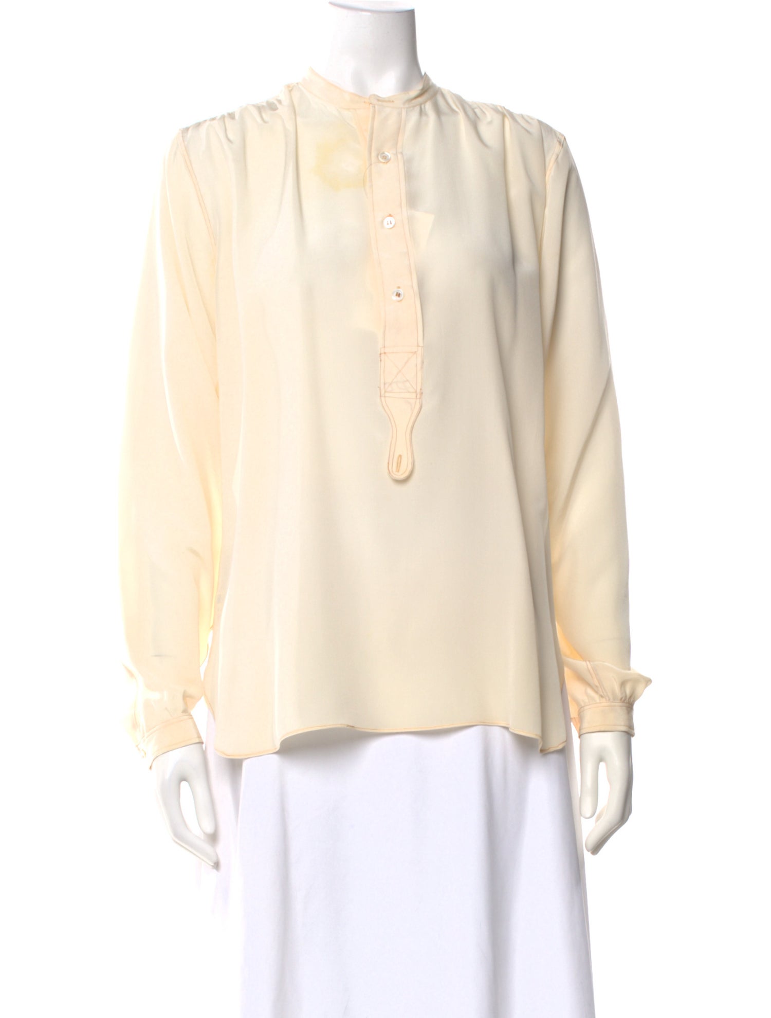 Margaret Howell Silk Long Sleeve Blouse