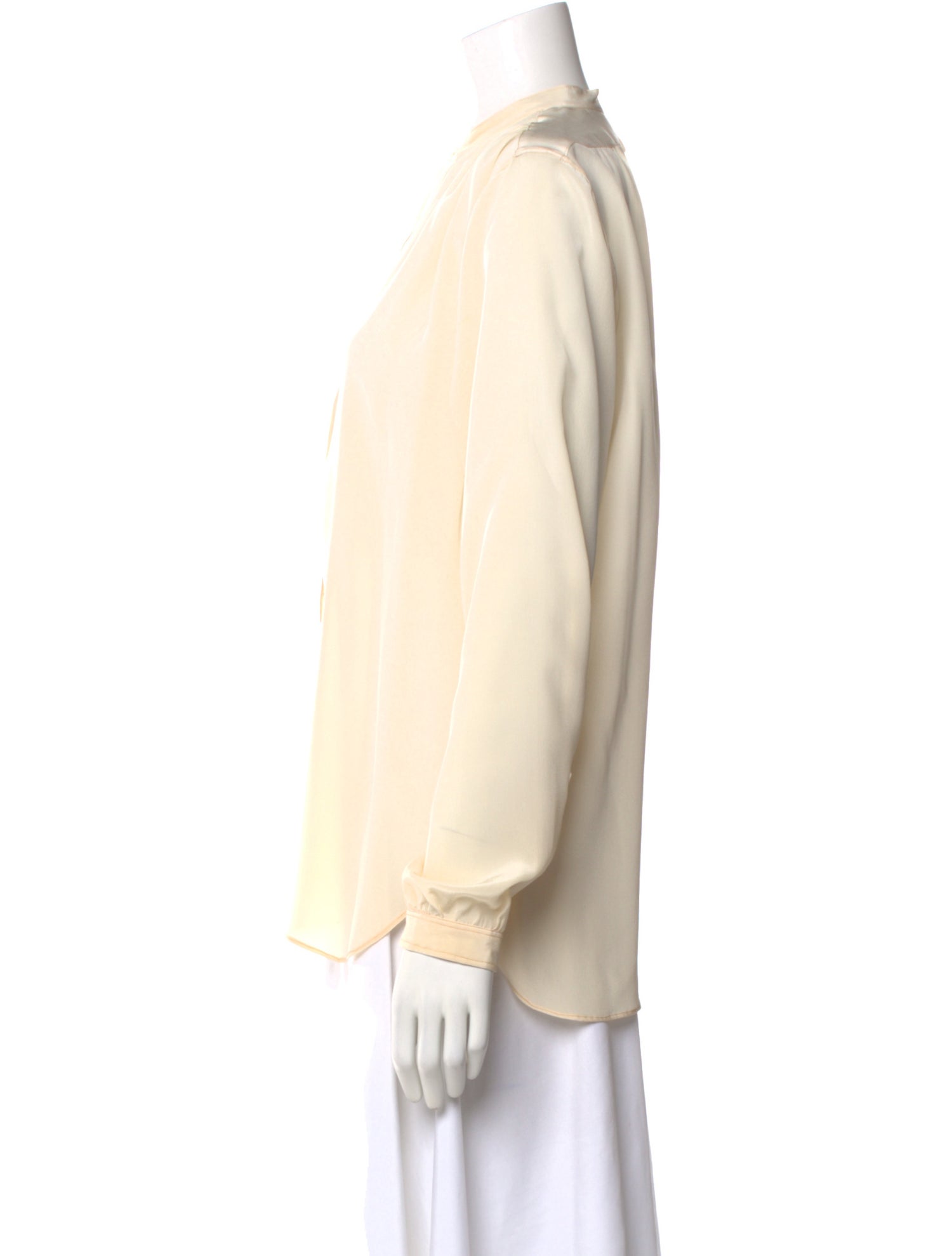 Margaret Howell Silk Long Sleeve Blouse