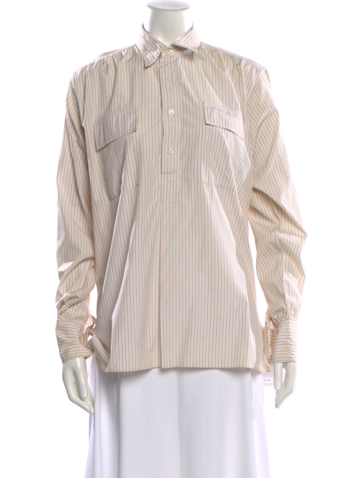 Margaret Howell Vintage Striped Button-Up Top