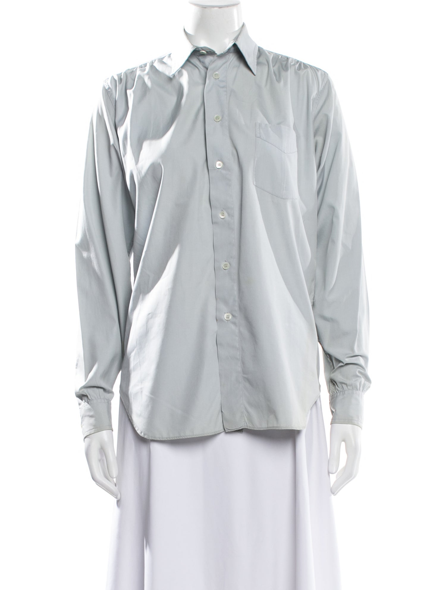 Margaret Howell Long Sleeve Button-Up Top