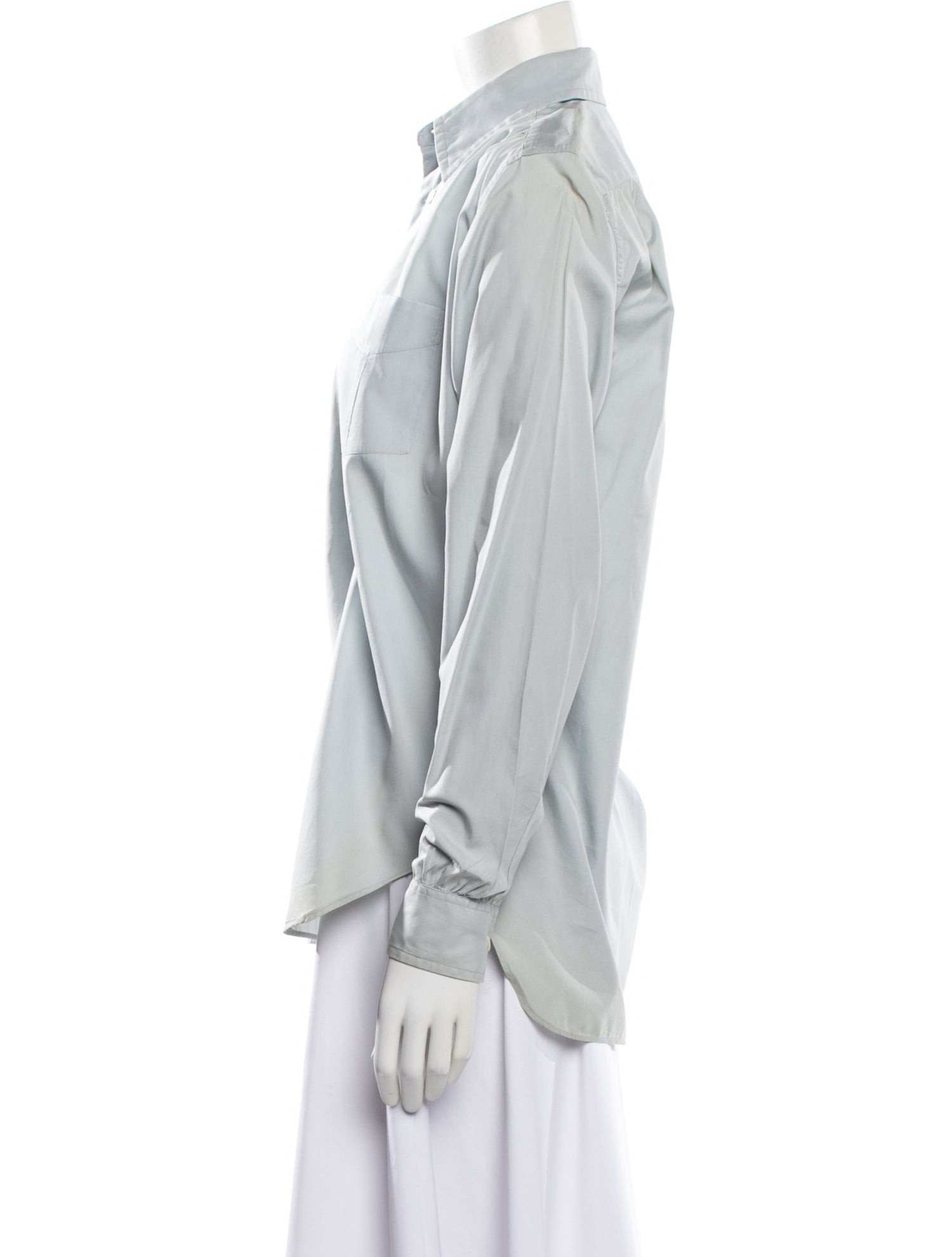 Margaret Howell Long Sleeve Button-Up Top