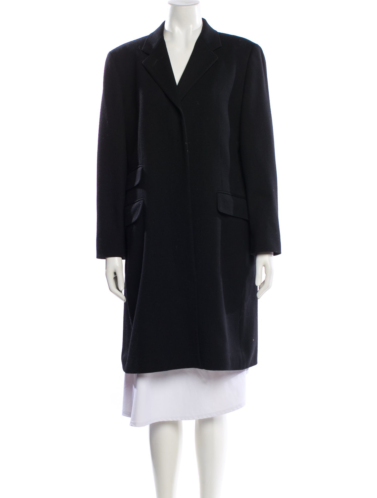 Margaret Howell Wool Faux Fur Coat