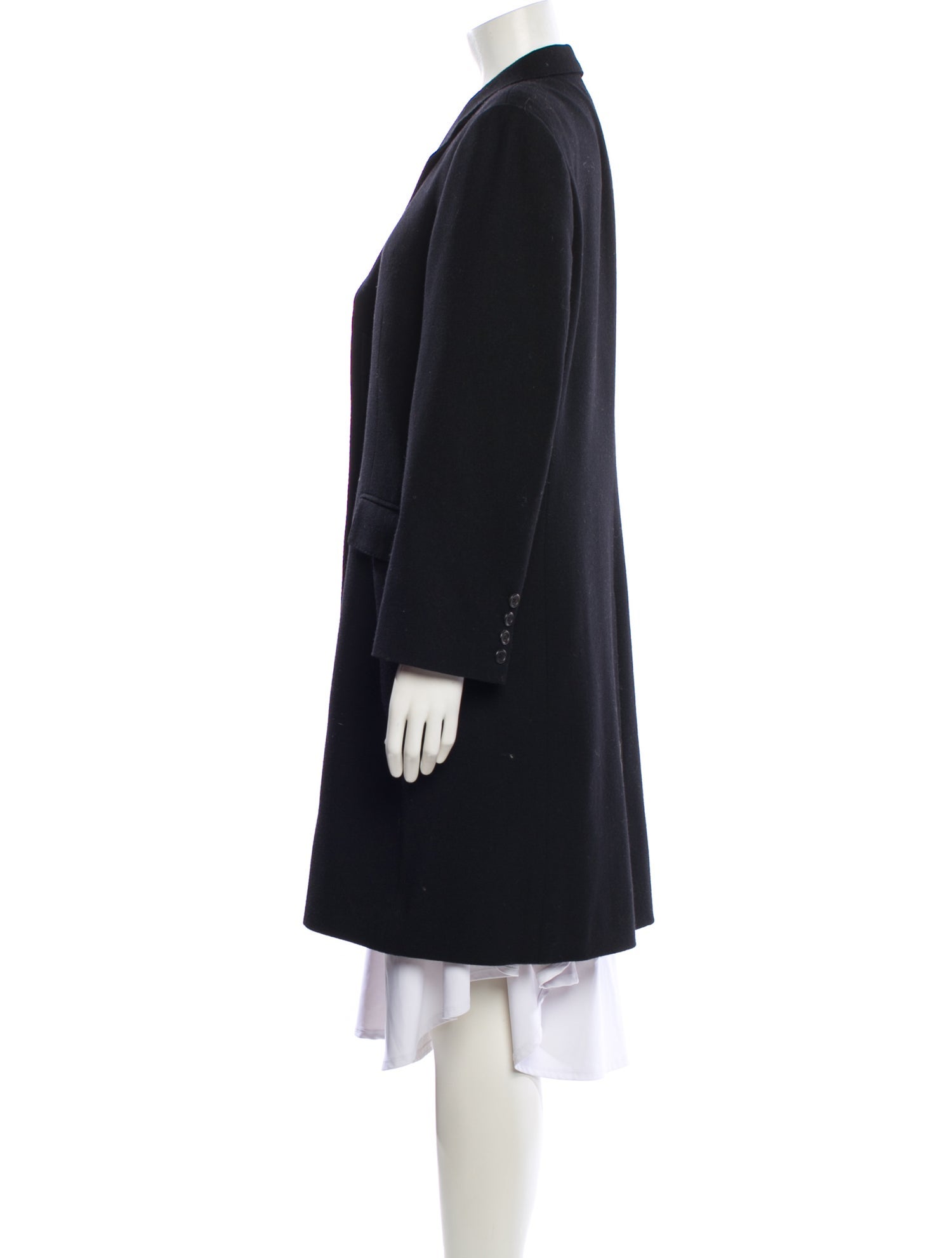Margaret Howell Wool Faux Fur Coat