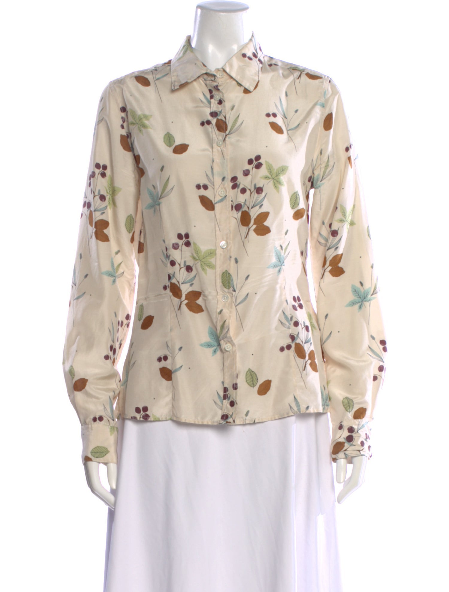Margaret Howell Silk Floral Print Blouse