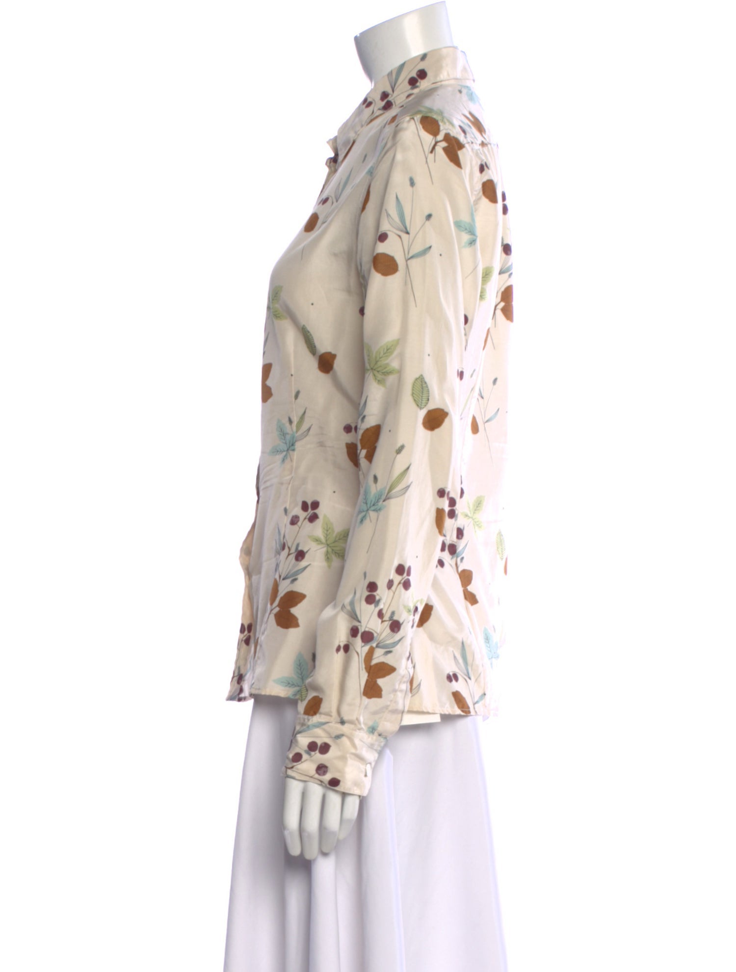 Margaret Howell Silk Floral Print Blouse