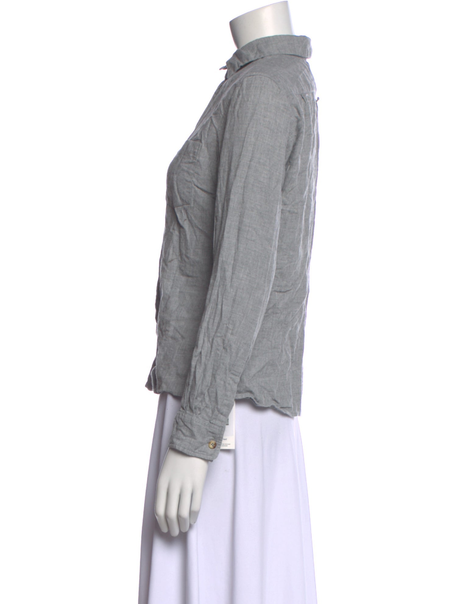 Margaret Howell Long Sleeve Button-Up Top