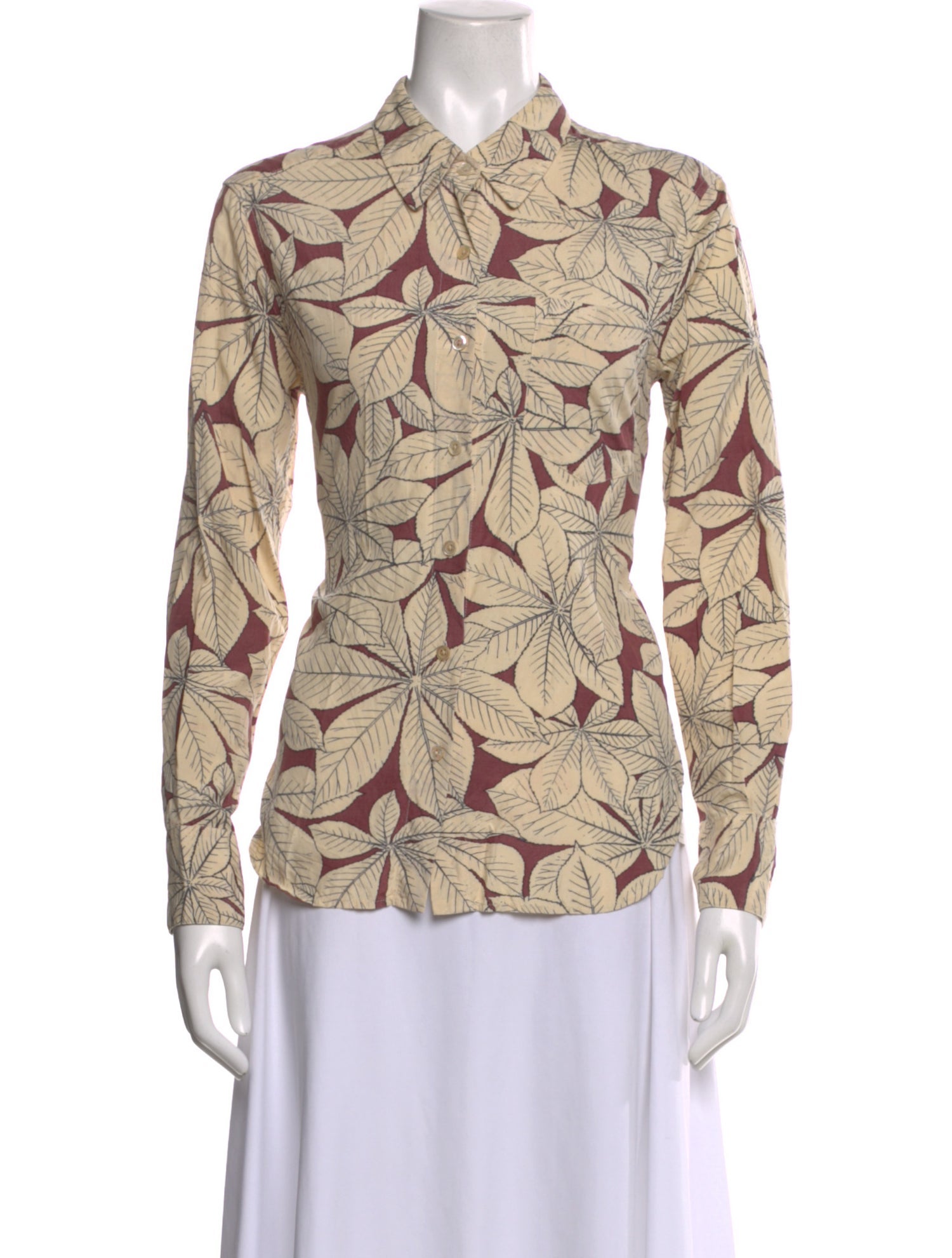 Margaret Howell Silk Floral Print Blouse