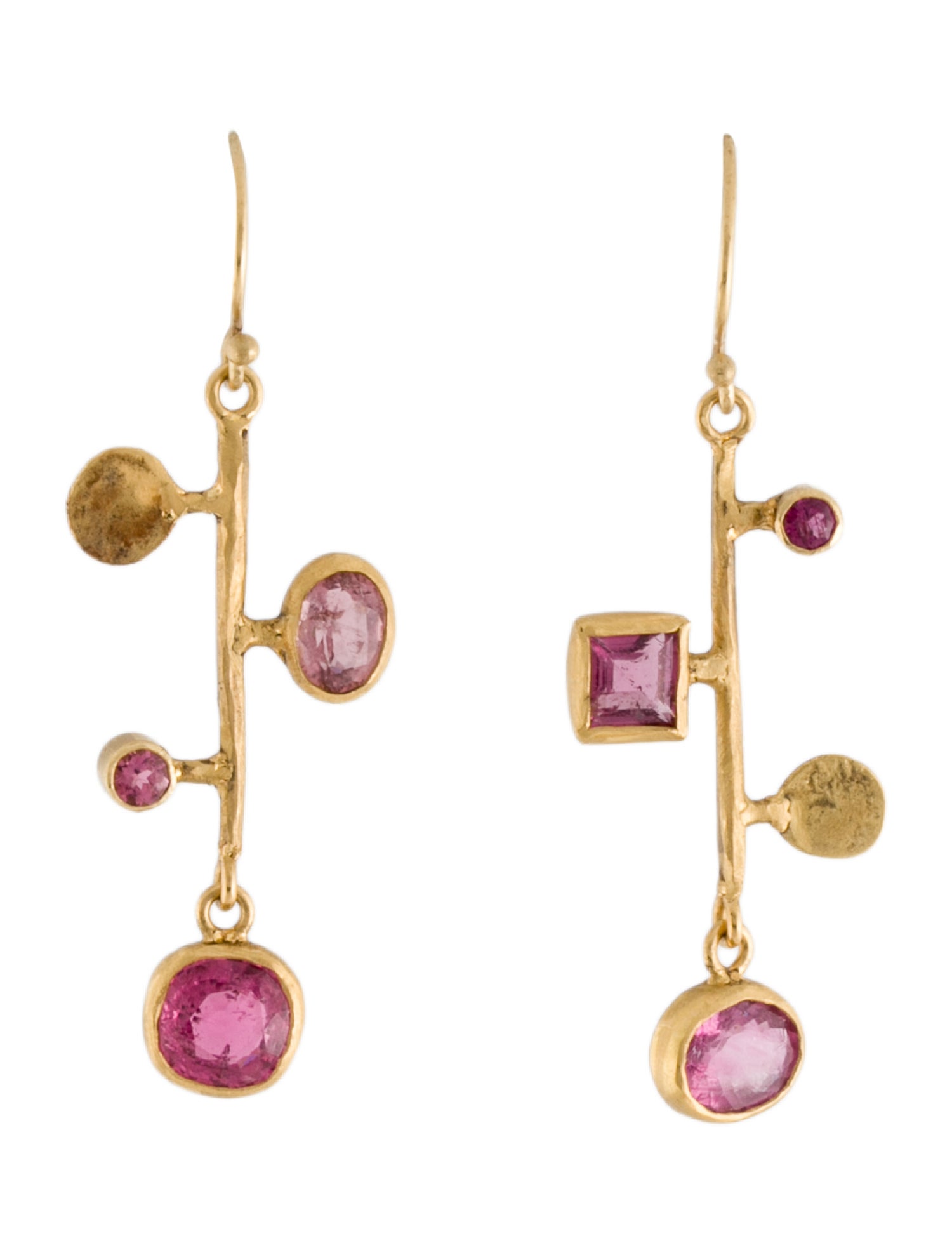 Margery Hirschey 22K Tourmaline Drop Earrings