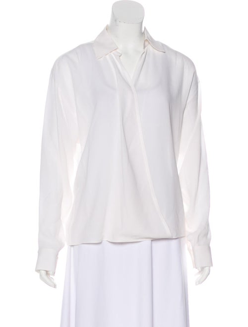 Michael Kors Silk Long Sleeve Blouse