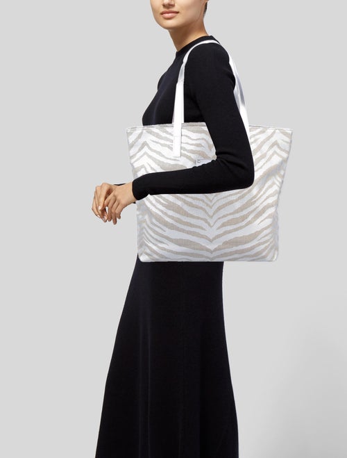 Michael Kors Zebra Print Canvas Tote