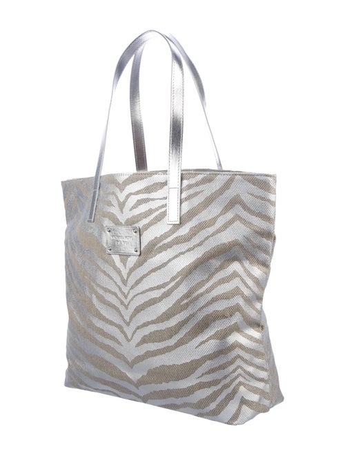 Michael Kors Zebra Print Canvas Tote