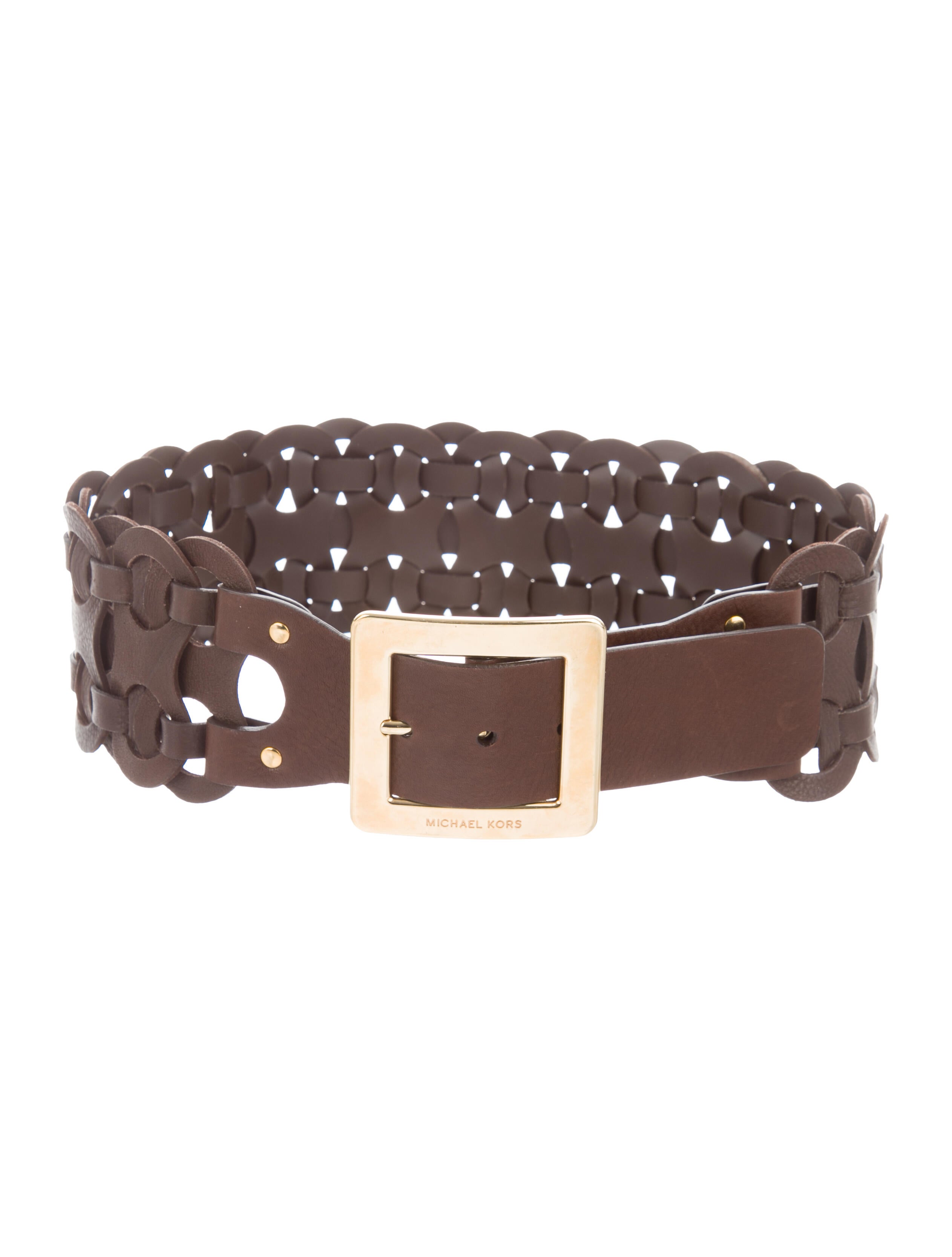 Michael Kors Leather Waist Belt Accessories MIC111590 The RealReal