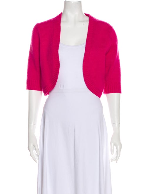 Michael Kors Cashmere Open Front Sweater Pink