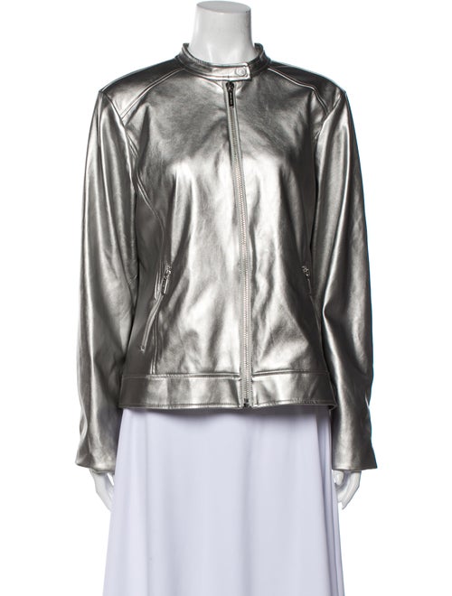 Michael Kors Biker Jacket Silver