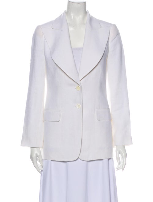 Michael Kors Linen Blazer White