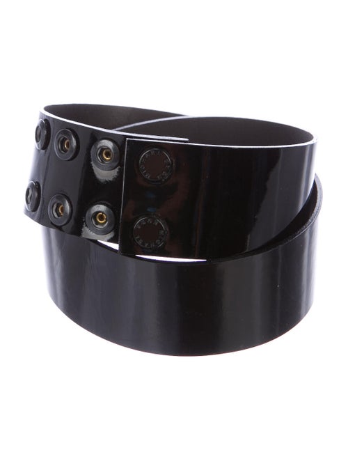 Michael Kors Patent Leather Belt Black