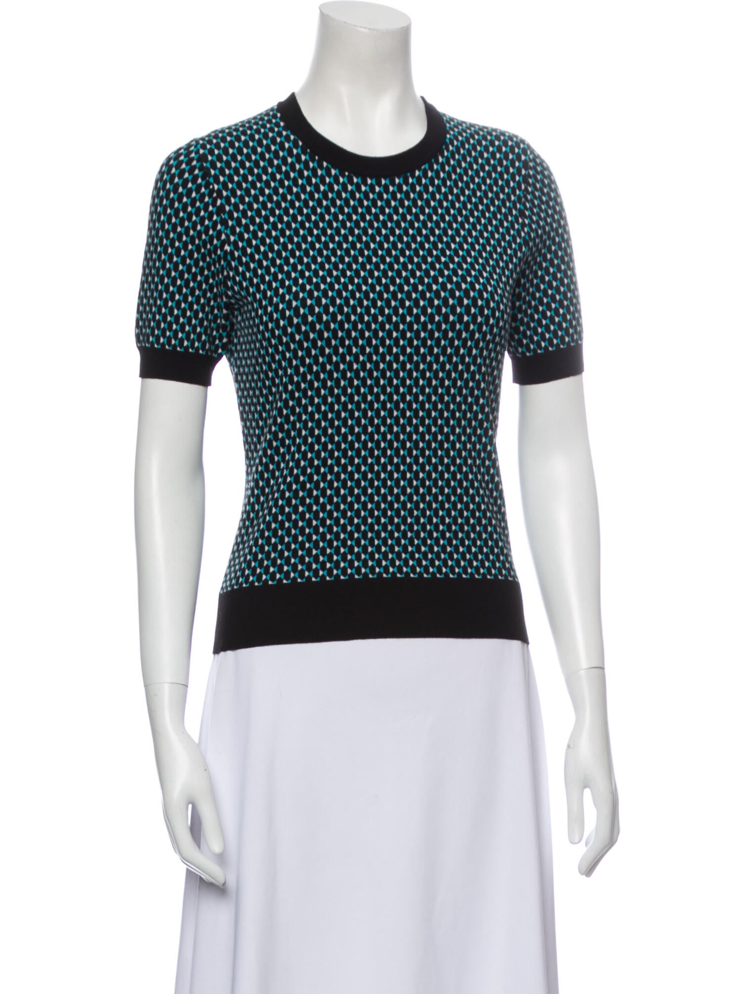 Michael Kors Printed Crew Neck Top