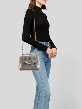Michael Kors Python Crystal Embellished Handle Bag