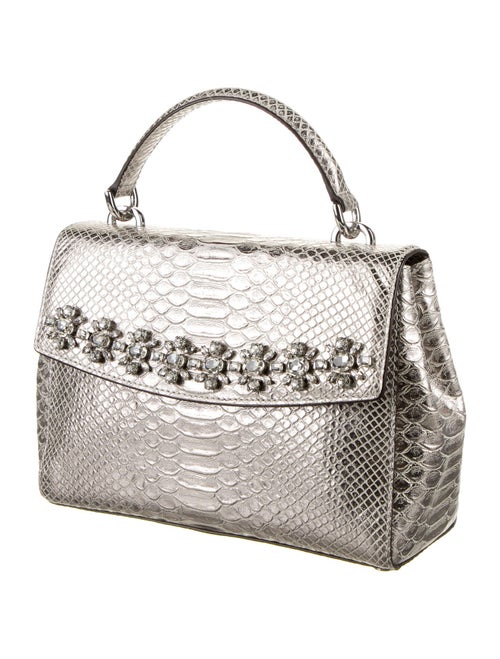 Michael Kors Python Crystal Embellished Handle Bag