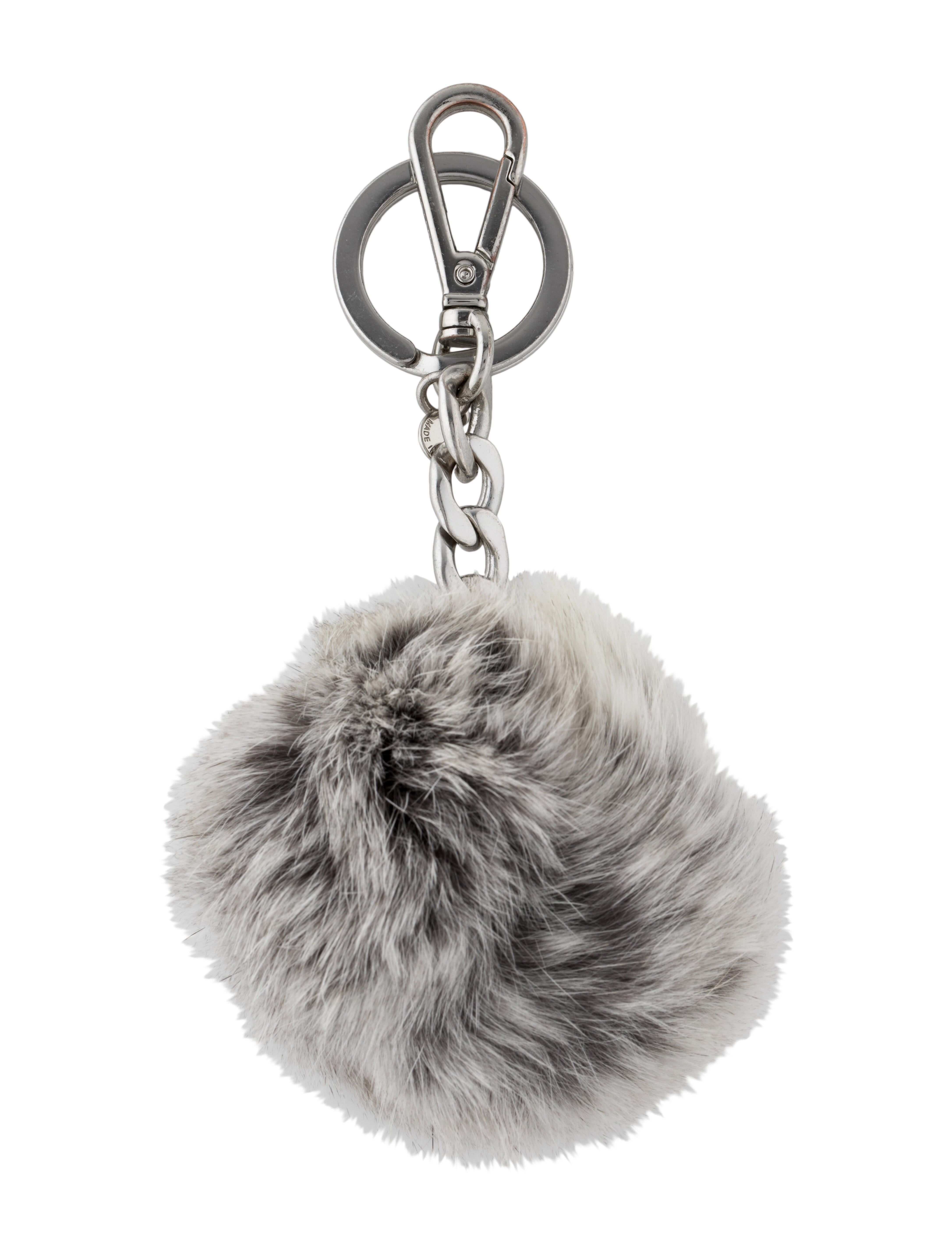 Michael Kors Faux Fur Pom-Pom Keychain