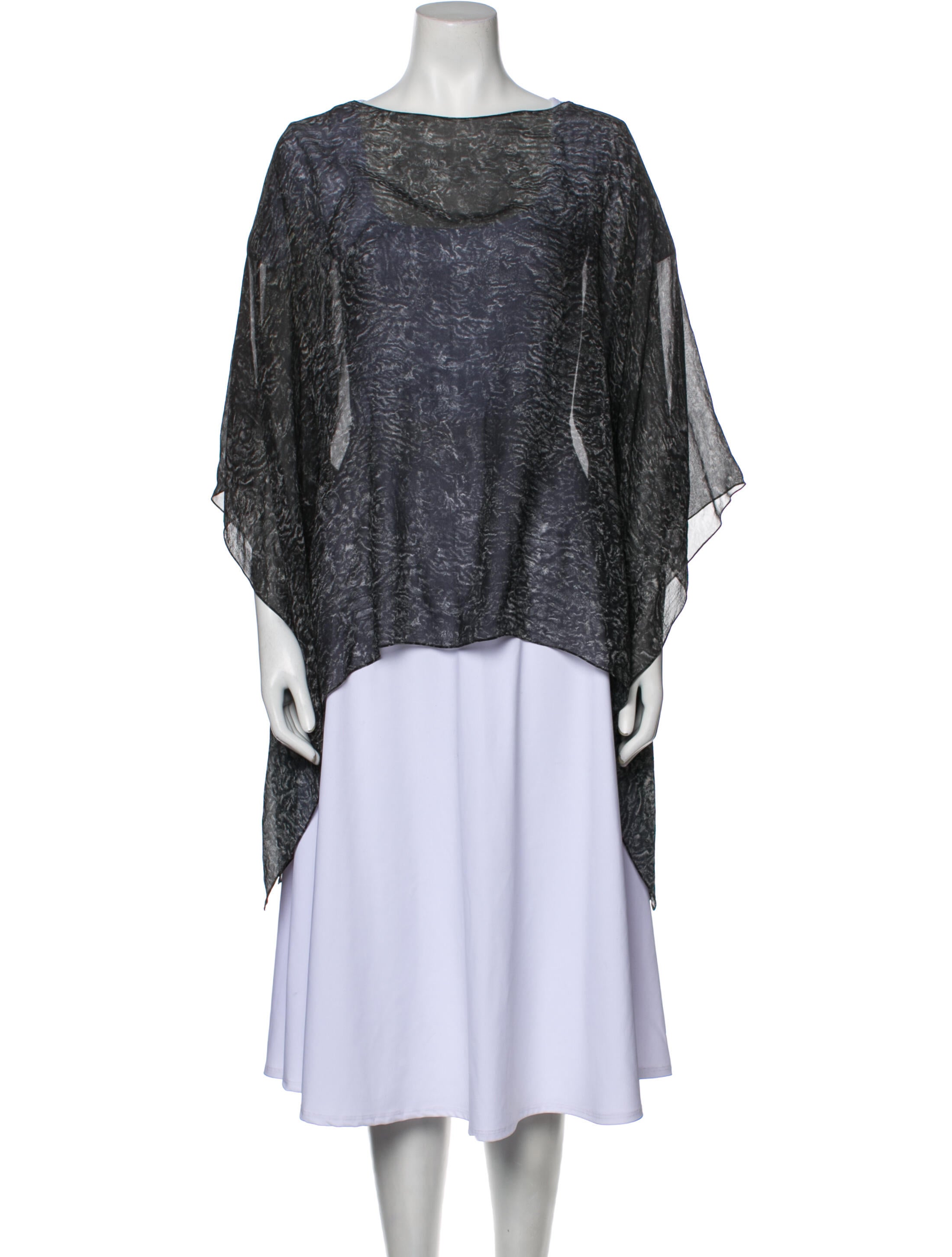 Michael Kors Silk Poncho