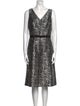 Michael Kors Lace Pattern Midi Length Dress