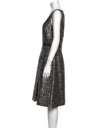 Michael Kors Lace Pattern Midi Length Dress