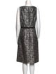 Michael Kors Lace Pattern Midi Length Dress