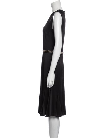Michael Kors Crew Neck Midi Length Dress