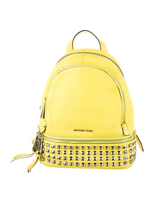 Michael Kors Neon Yellow Leather Backpack